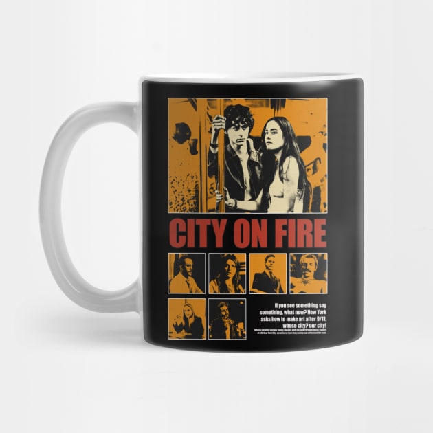 city on fire by Genetics art